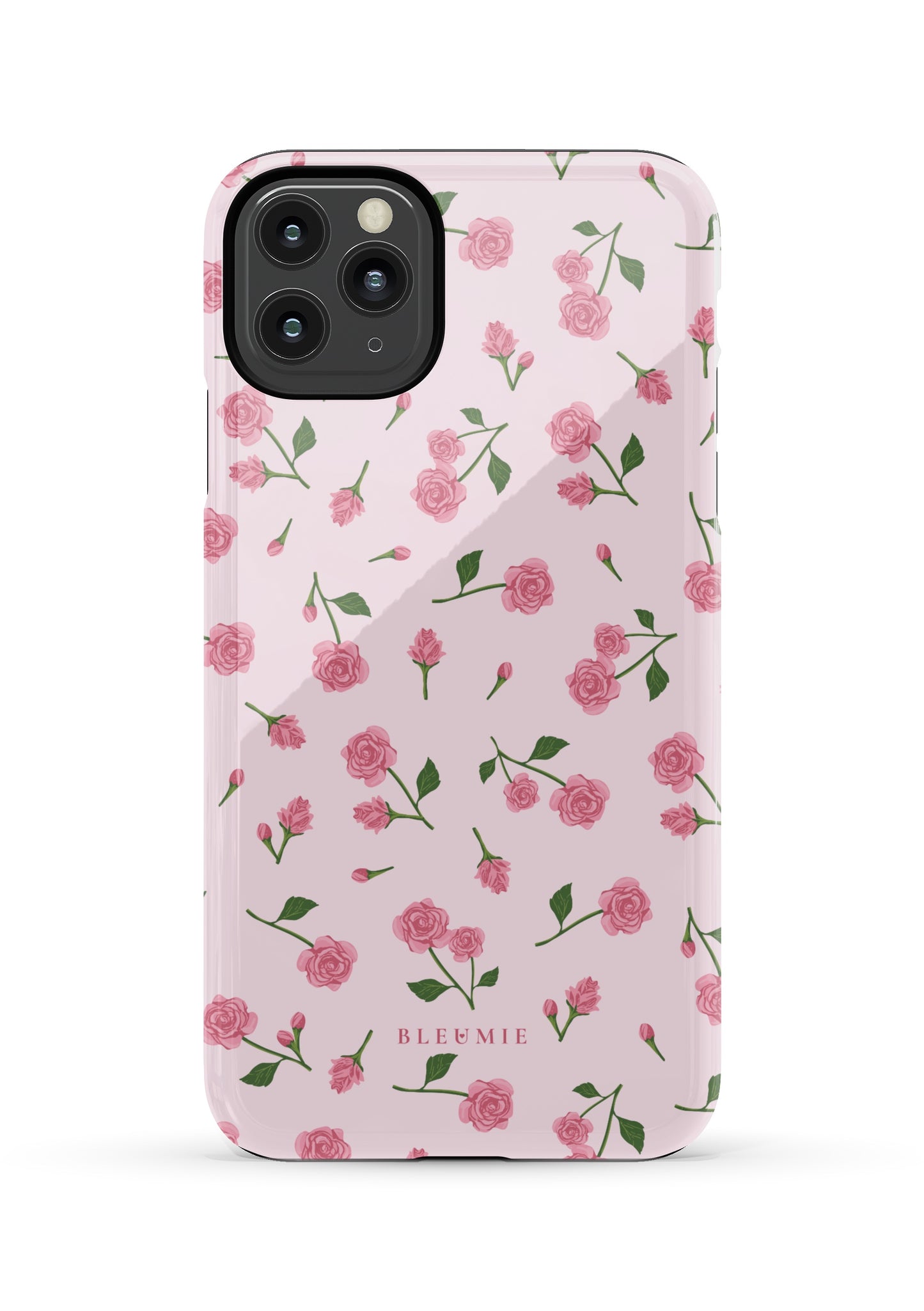 BLEUMIE Pink Dainty Roses iPhone Case iPhone 11 Pro Max Tough