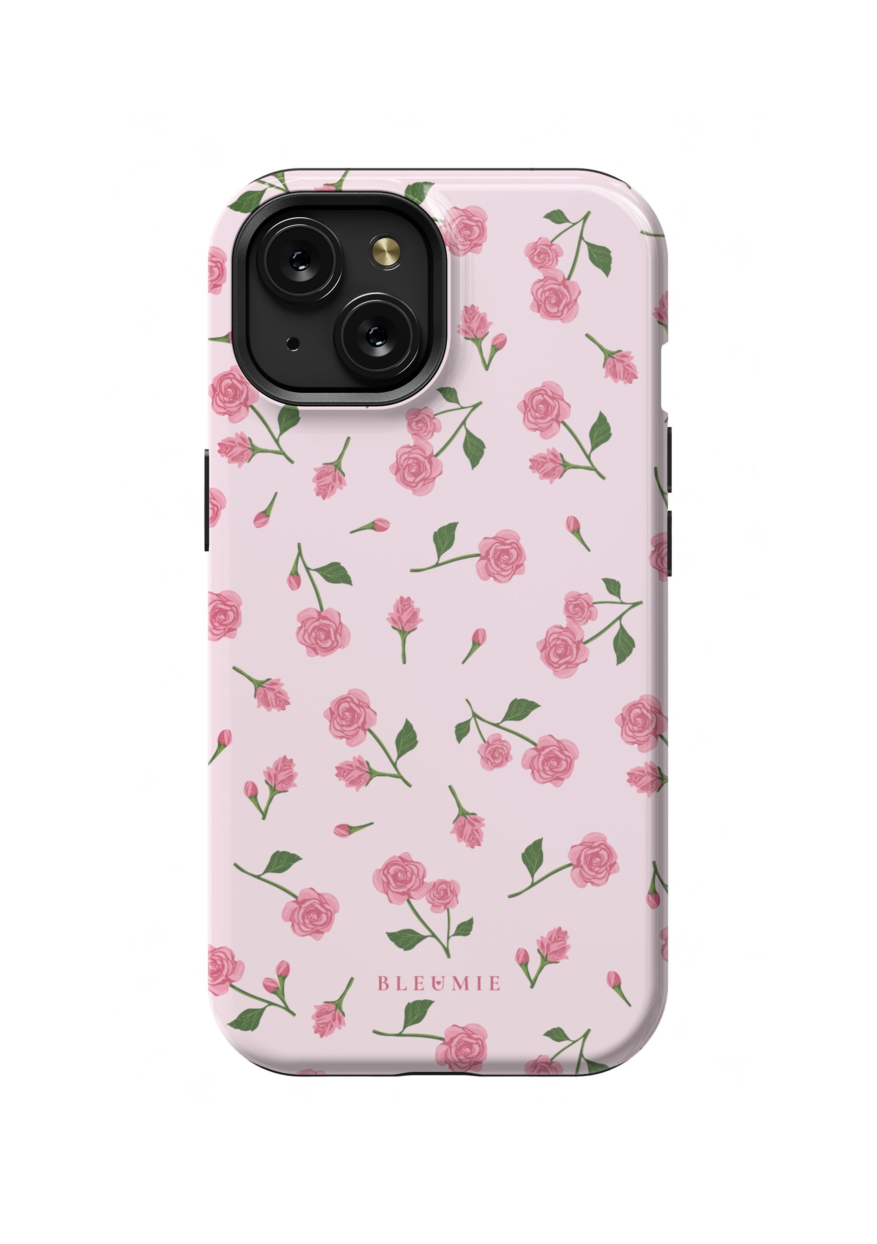 BLEUMIE Pink Dainty Roses iPhone Case