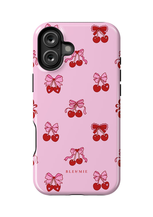 BLEUMIE Victorian Cherry Bow iPhone Case iPhone 16 Plus Tough