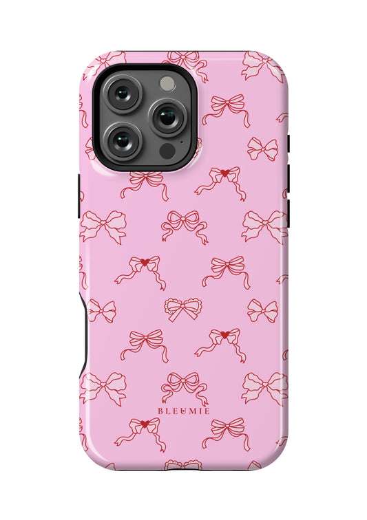 BLEUMIE Sweetheart Ribbon Bow iPhone Case iPhone 16 Pro Max Tough
