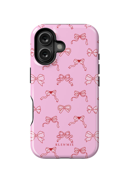BLEUMIE Sweetheart Ribbon Bow iPhone Case iPhone 16 Tough